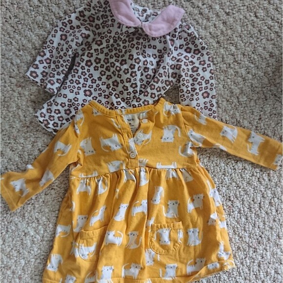 Carter's Other - Cute yellow cat and flowers top bundle